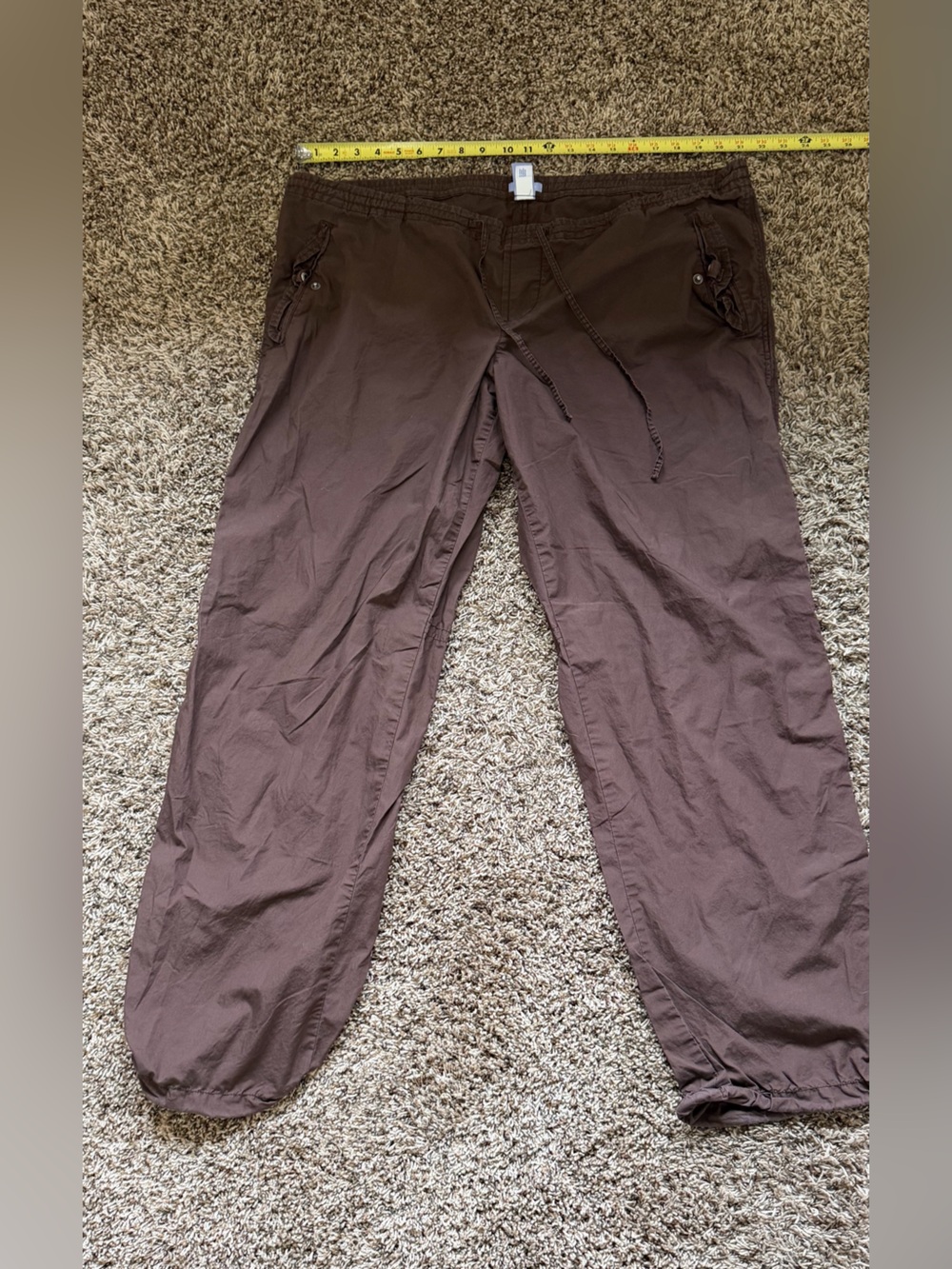 GAP Maternity Women's Brown Drawstring Track Pants